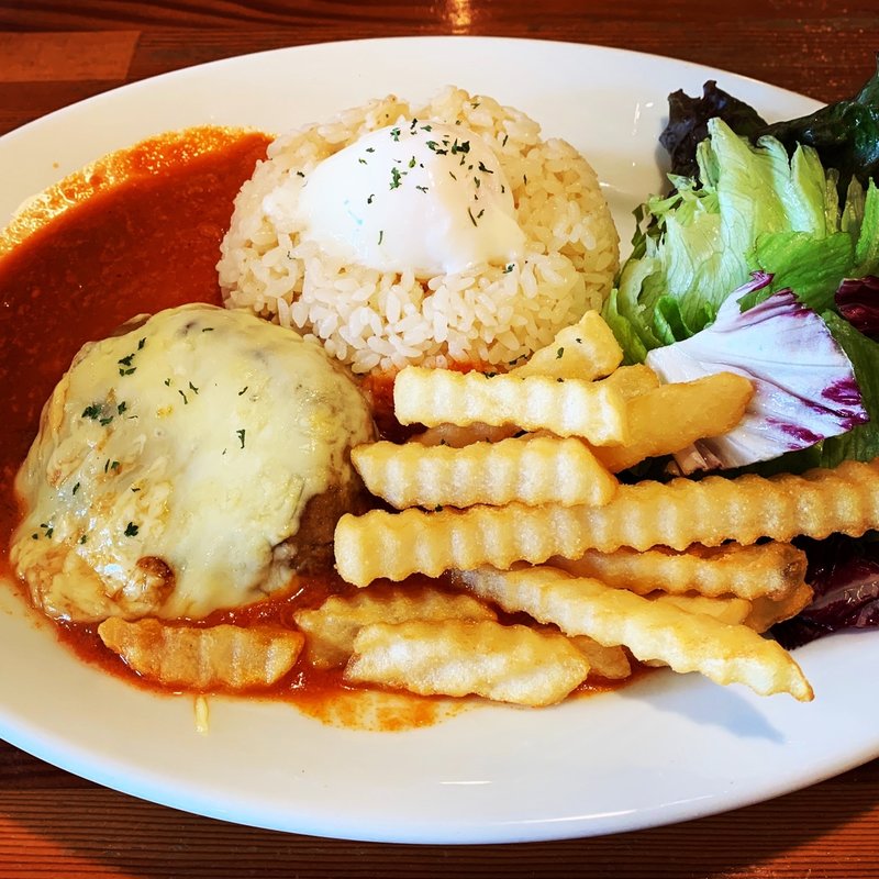 ロコモコプレート(Far D ファーディ 梅田HEP FIVE店)