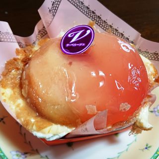 桃のケーキ(ラ・ベルージュ 下平間店)