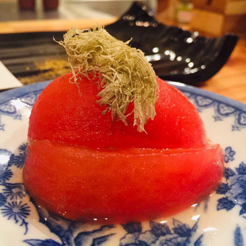 トマトのお浸し(鶏や。やまぐち)