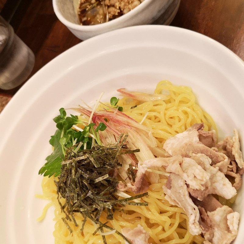 冷やだし醤油つけ麺(麺家さざんか)