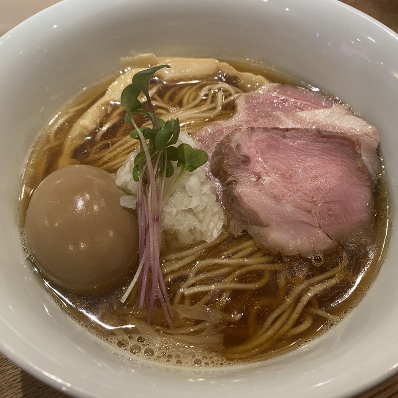 いりこそば＋味玉(麺壁九年)