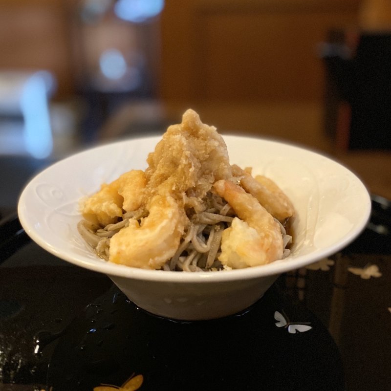 えびおろしそば(そば処 とう松)