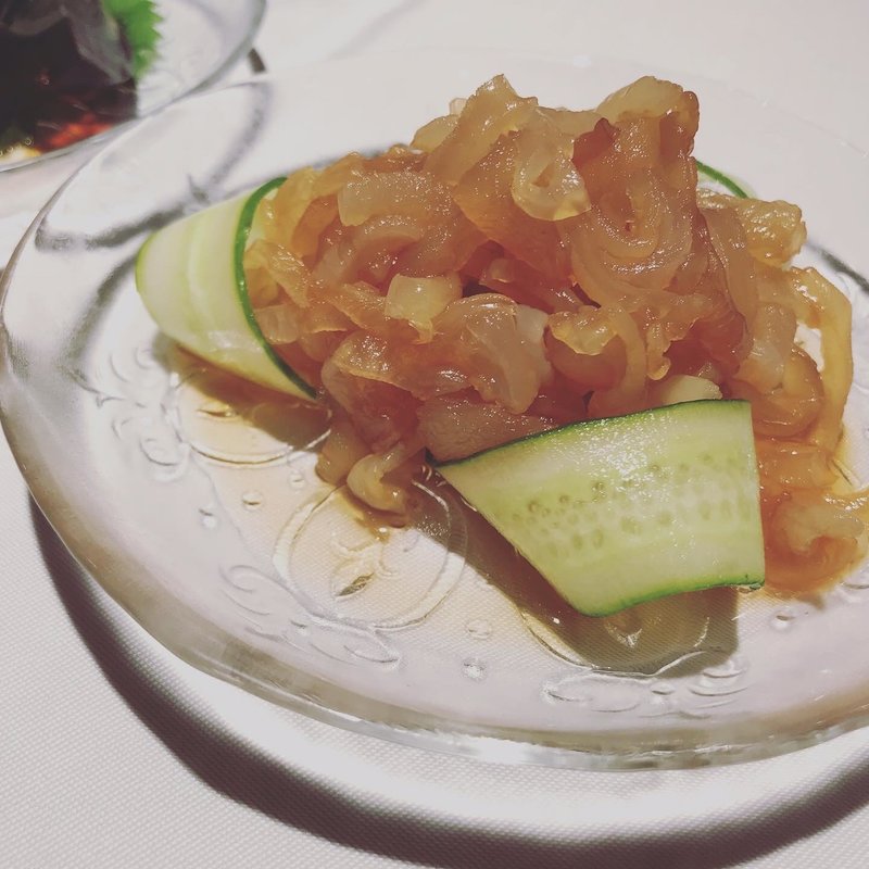 クラゲの前菜(中国料理 桃谷樓 高槻阪急店)