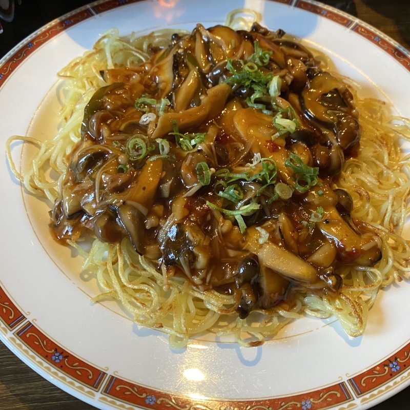 きのこラー油あんかけ焼そば(チキッチン)