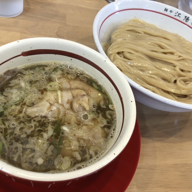つけそば大盛 豚足トッピング(麺や 江陽軒)