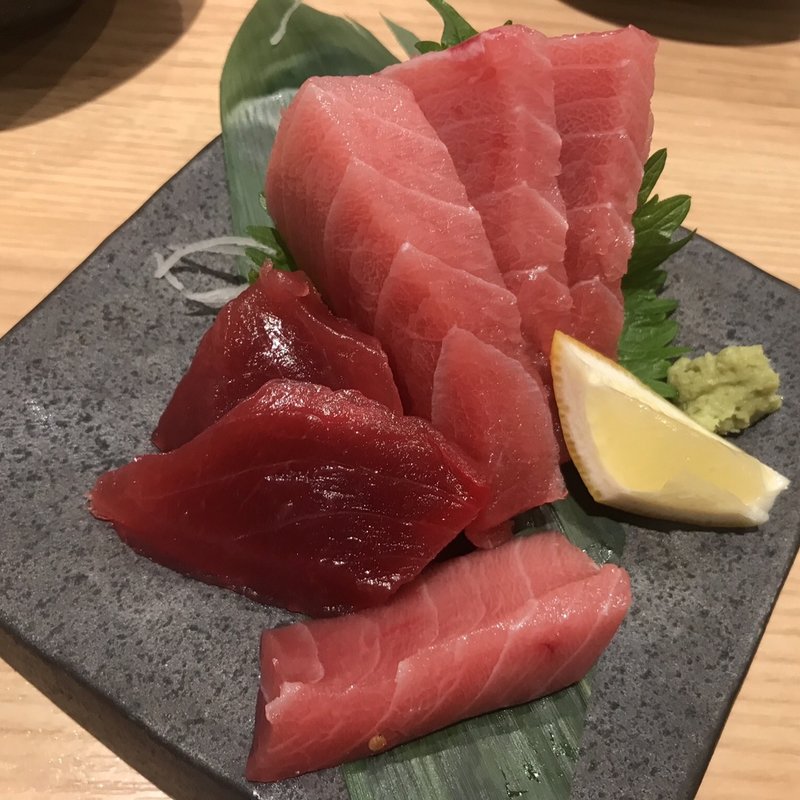 みなみ鮪刺身盛り合わせ(鮨・酒・肴 杉玉 神楽坂)