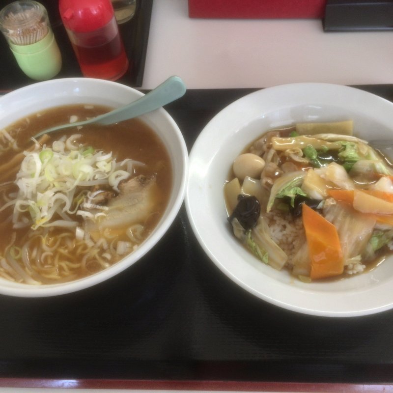 ミソラーメン＋中華飯(玉隆 （ギョクリュウ）)