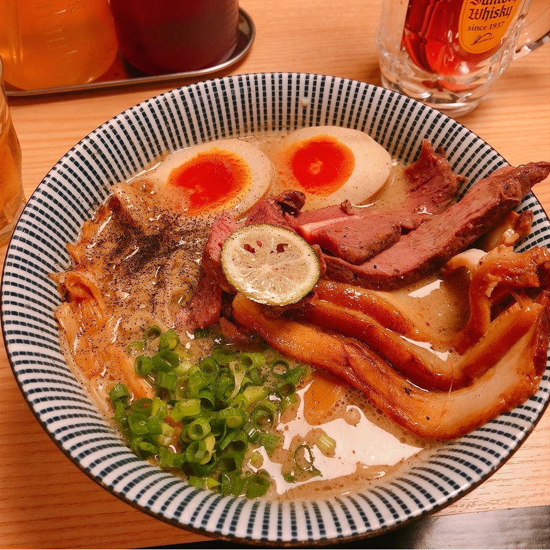 ラム煮干中華そば 全部のせ(自家製麺 MENSHO TOKYO)