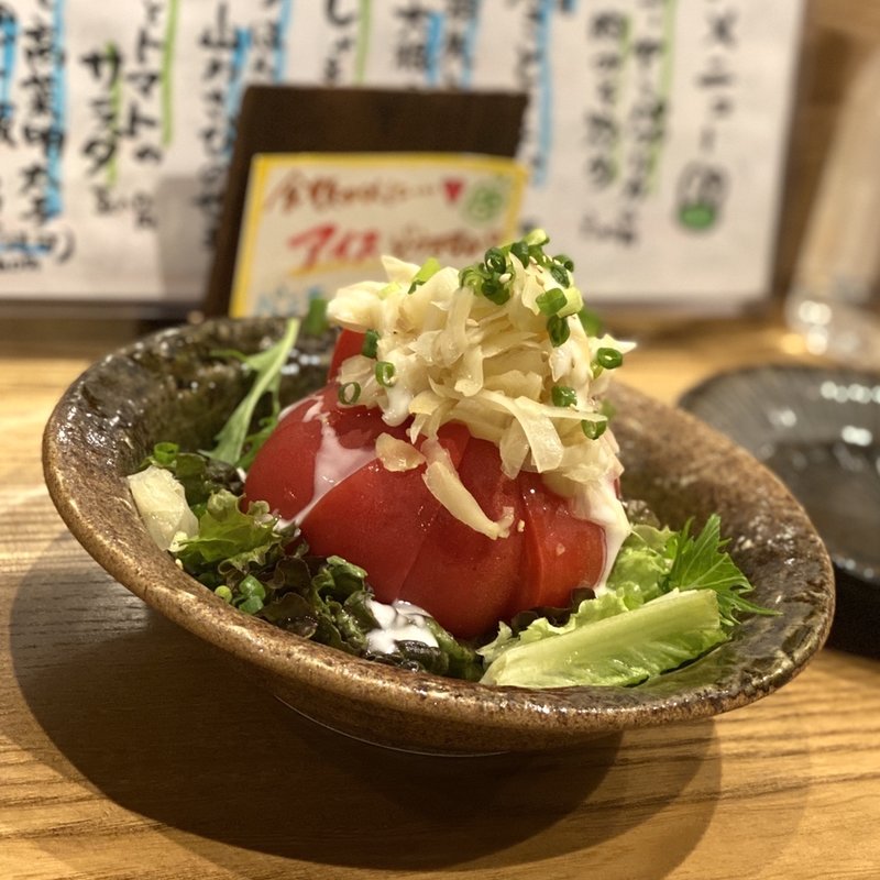 ガリとトマトのサラダ(おばんざいカエル )