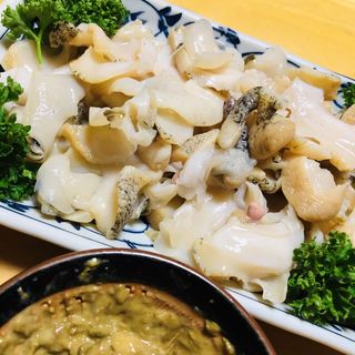 真つぶ　　肝和え(日高町銀鱗)