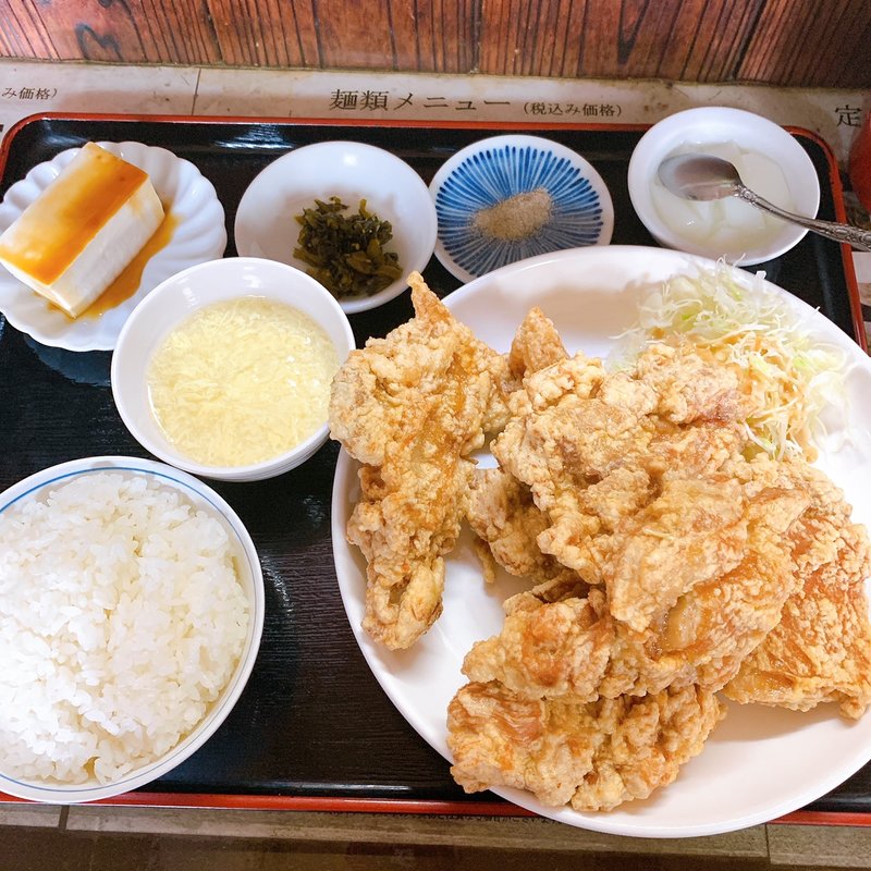 唐揚げ定食(中華食堂 劉)