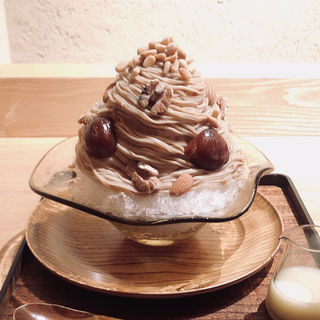 かき氷 モンブラン(Cafe＆Sweets 菊乃井 無碍山房 Salon de Muge京都高島屋店)