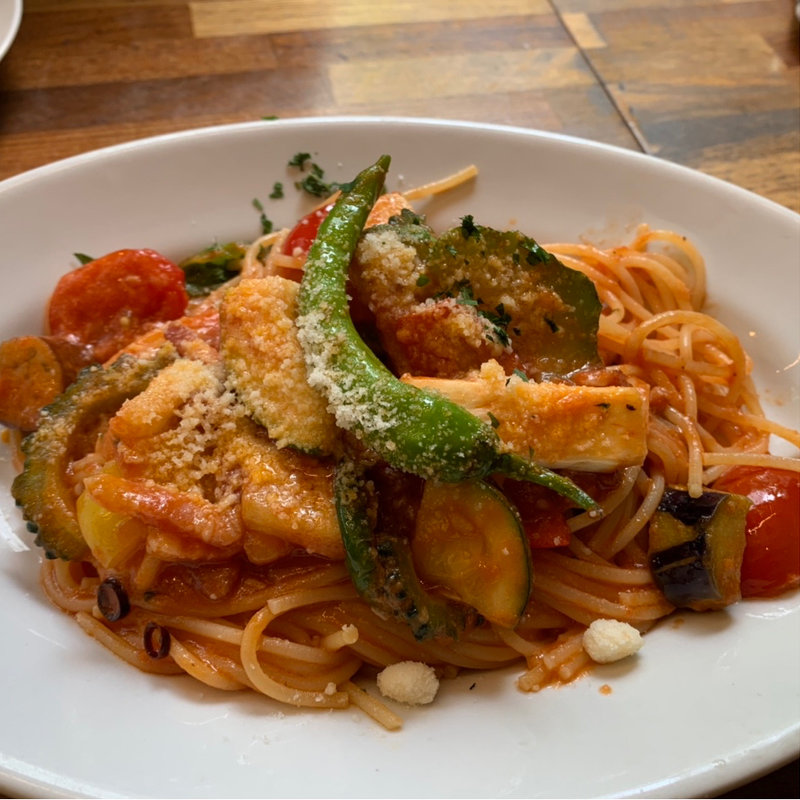 旬野菜とパンチェッタのスパゲッティ(Trattoria MiSHiN トラットリアミシン)