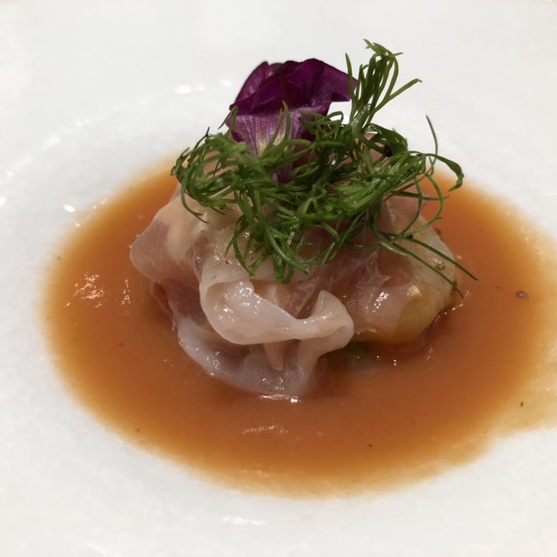 Pranzo C 夏野菜トマト冷製トマトスープ(リストランテ パドリーノ・デル・ショーザン （PADRINO del SHOZAN）)