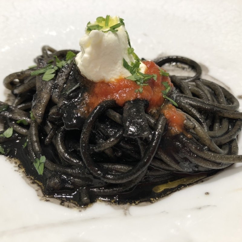 Pranzo C パレルモ名物イカスミのスパゲティー(リストランテ パドリーノ・デル・ショーザン （PADRINO del SHOZAN）)