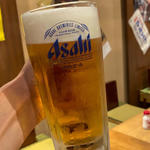ジョッキビール中(大衆酒場 竹うち)