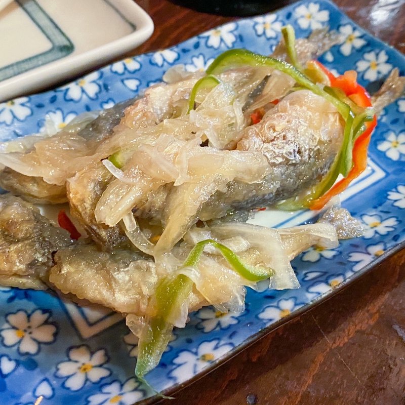 小アジの南蛮漬け(鳥新)