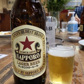 サッポロラガービール(大衆酒場斎藤)
