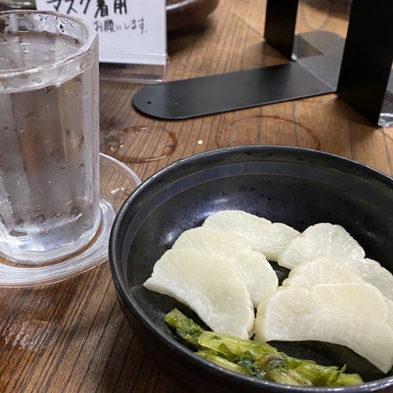 漬物(大衆酒場斎藤)