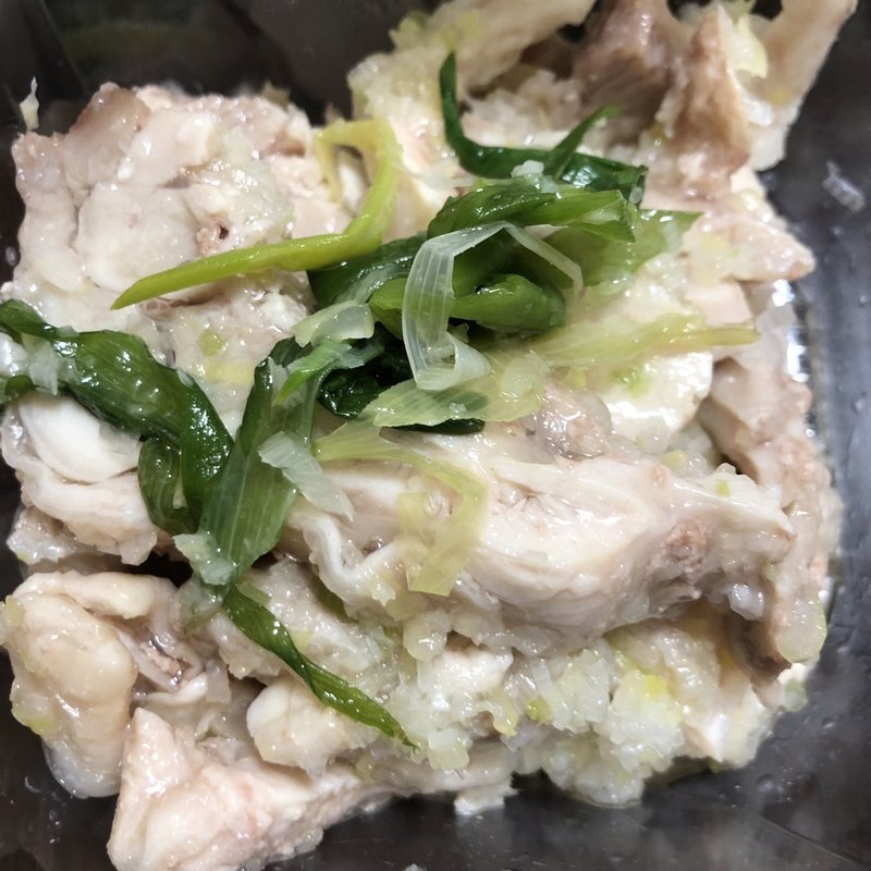 九条ネギと鶏肉の和え物(柿安ダイニング 新宿伊勢丹店 （Kakiyasu Dining）)