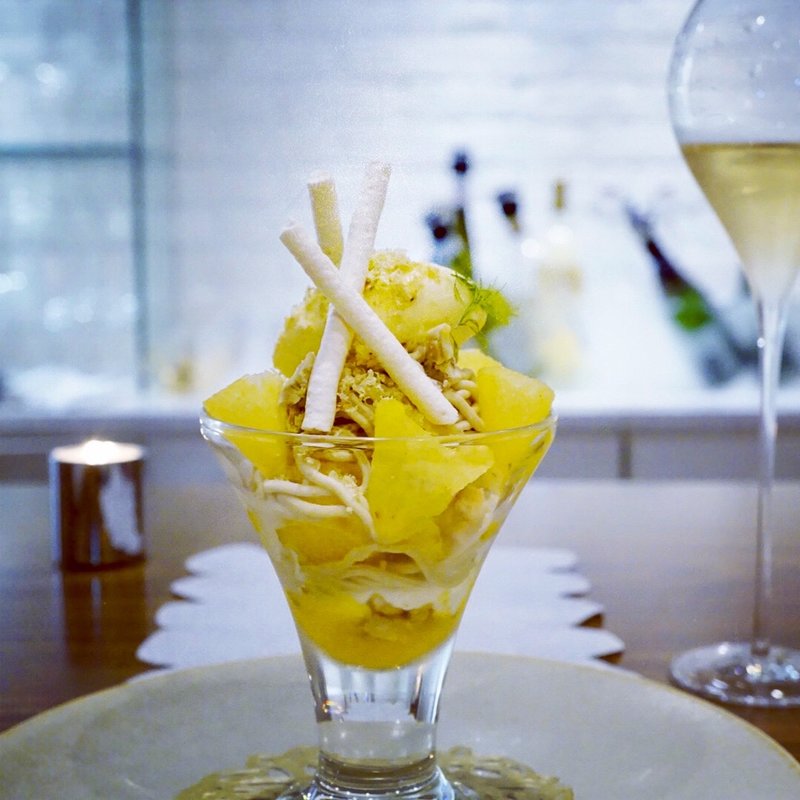 柿とモンブランのパフェ(ミニサイズ)(EMME WINE BAR 表参道)