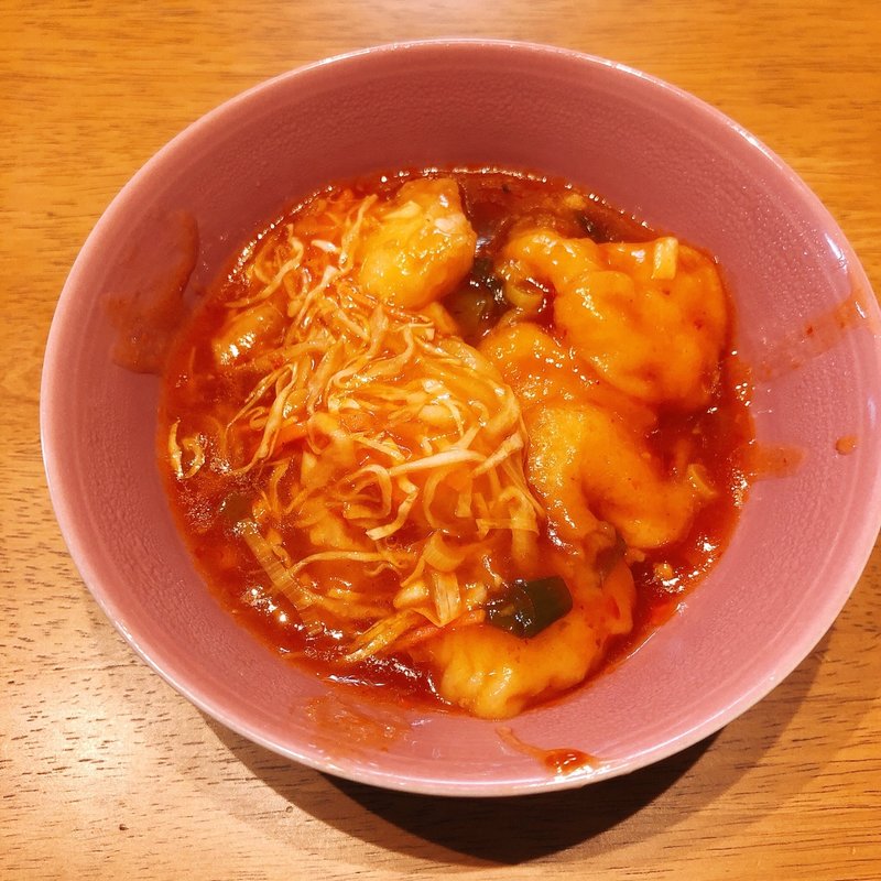 芝海老のチリソース(中華料理 山東厨房)