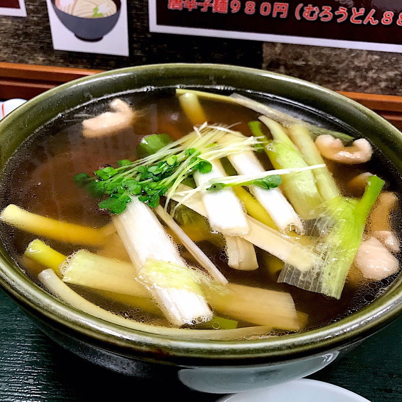 鴨うどん(お福さんのひっぱりうどん )