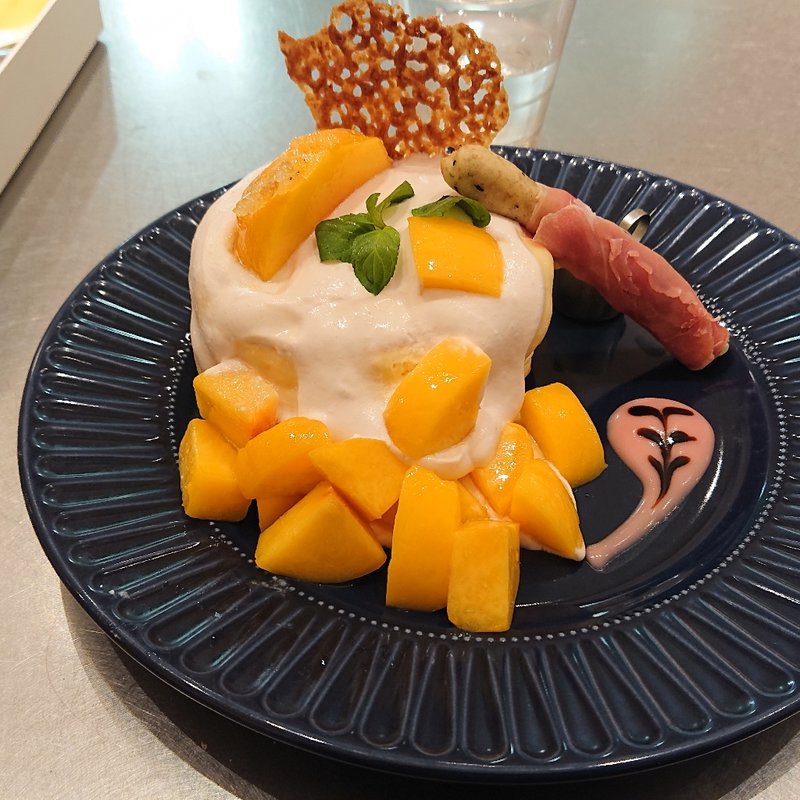 水蜜桃パンケーキ(黄金桃ver.)(レインボーパンケーキ （RAINBOW PANCAKE）)