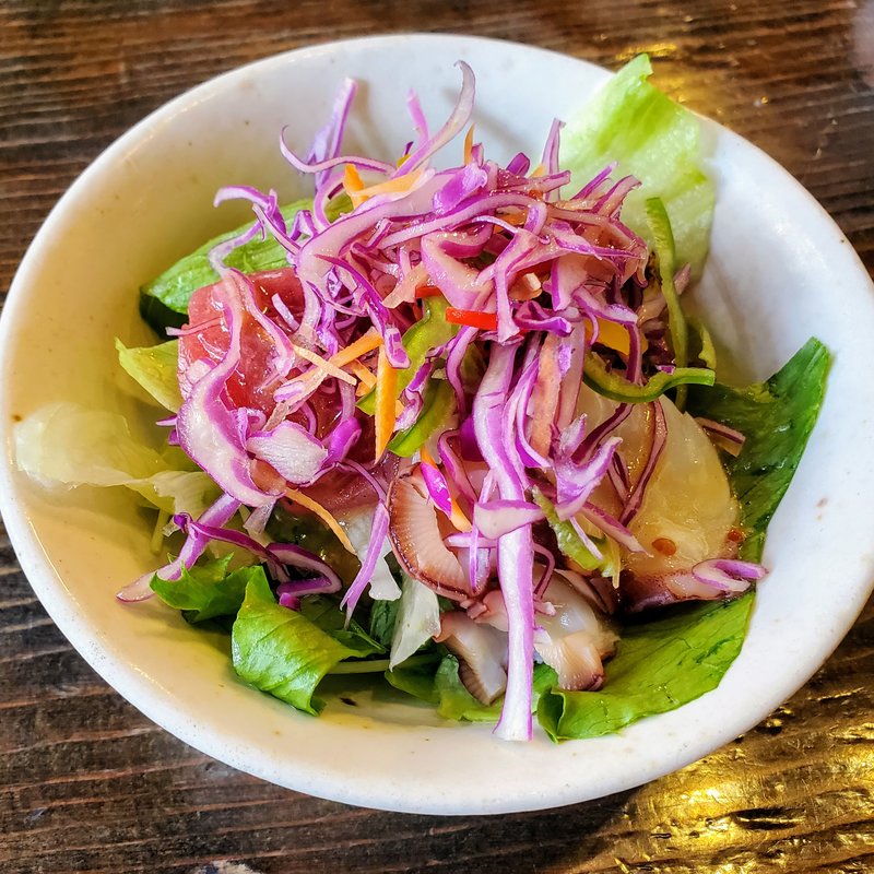 旬の魚菜サラダ(うなぎのかど屋)