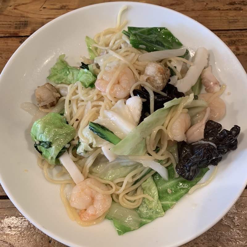 えび海鮮五目塩焼きそば(万豚記 三軒茶屋店)