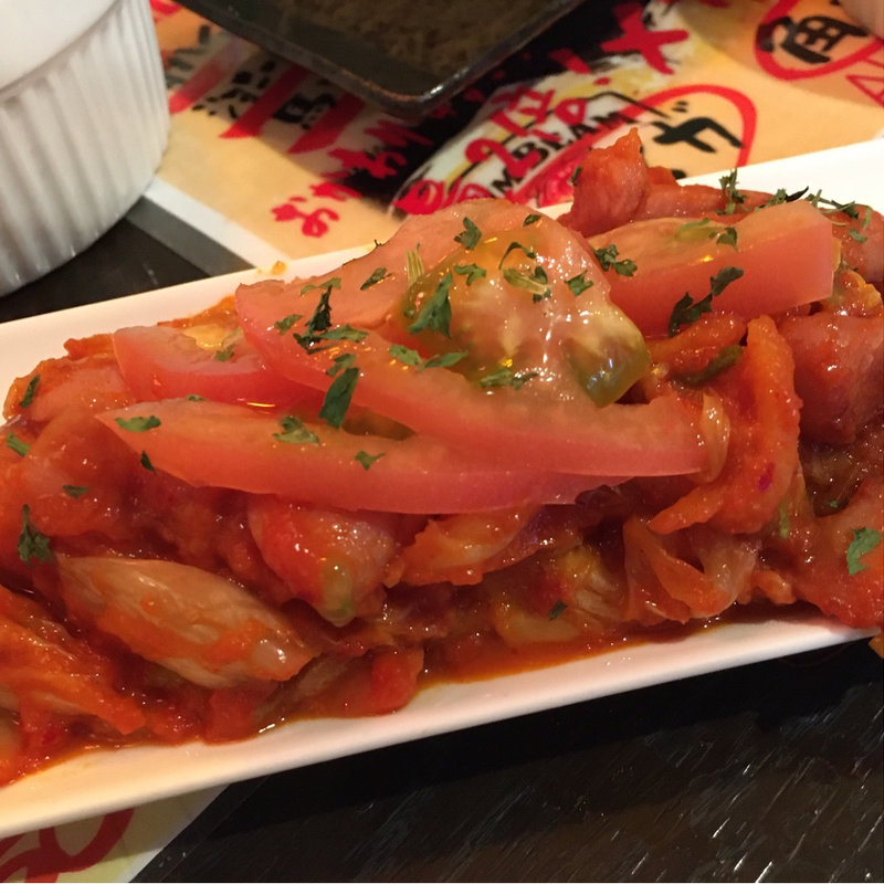 チョリソーのとまとキムチ(イタリアンバルG)