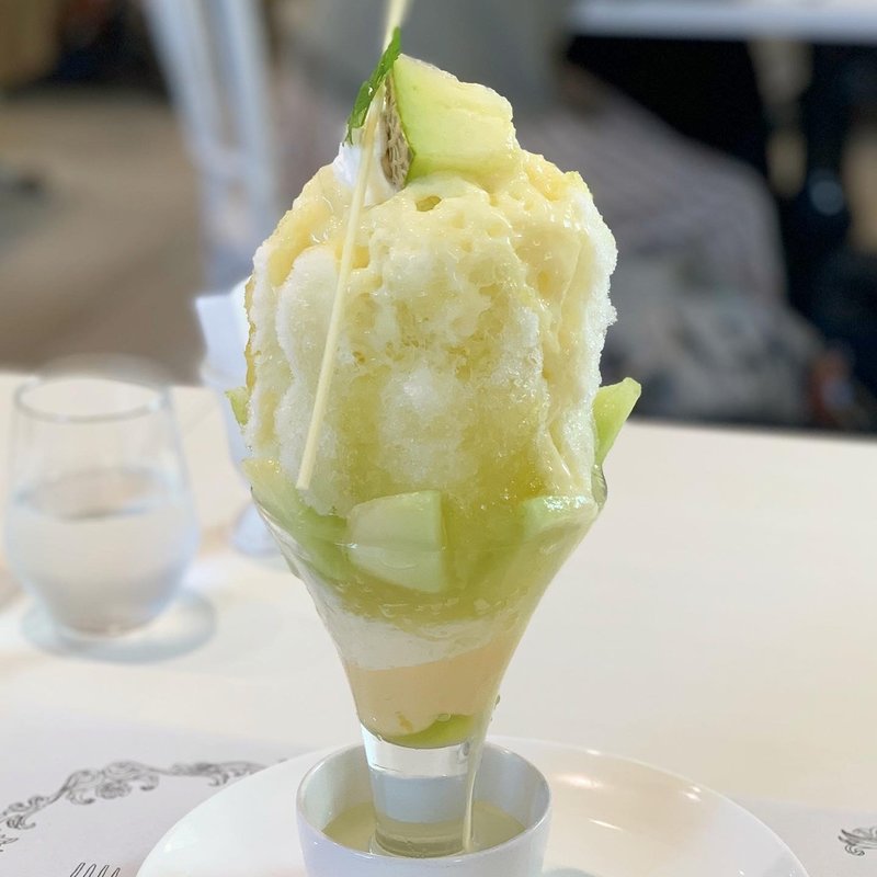 メロンのかき氷(アニバーサリークレア )