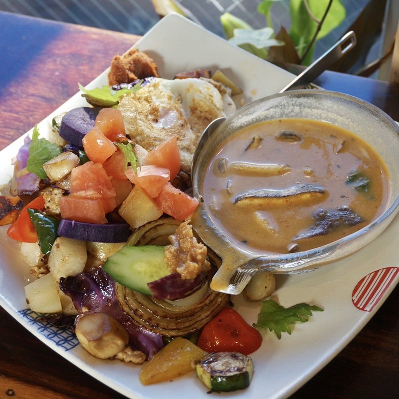 野菜たっぷり発芽玄米酵素カレー(Happy Food & Cafe Tiger (タイガー) 酵素玄米・野菜料理・鉄板創作料理食堂)