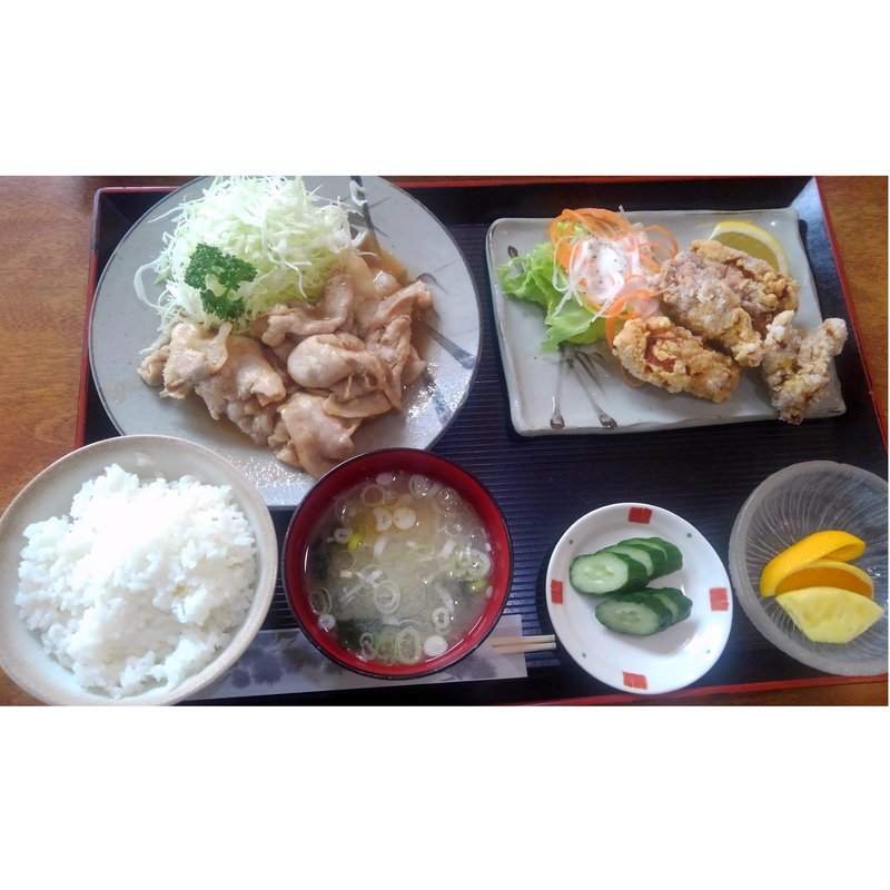 生姜焼きと唐揚げ(ピエール )