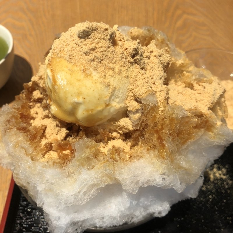 天神　かき氷(船橋屋 亀戸天神前本店 （ふなばしや）)