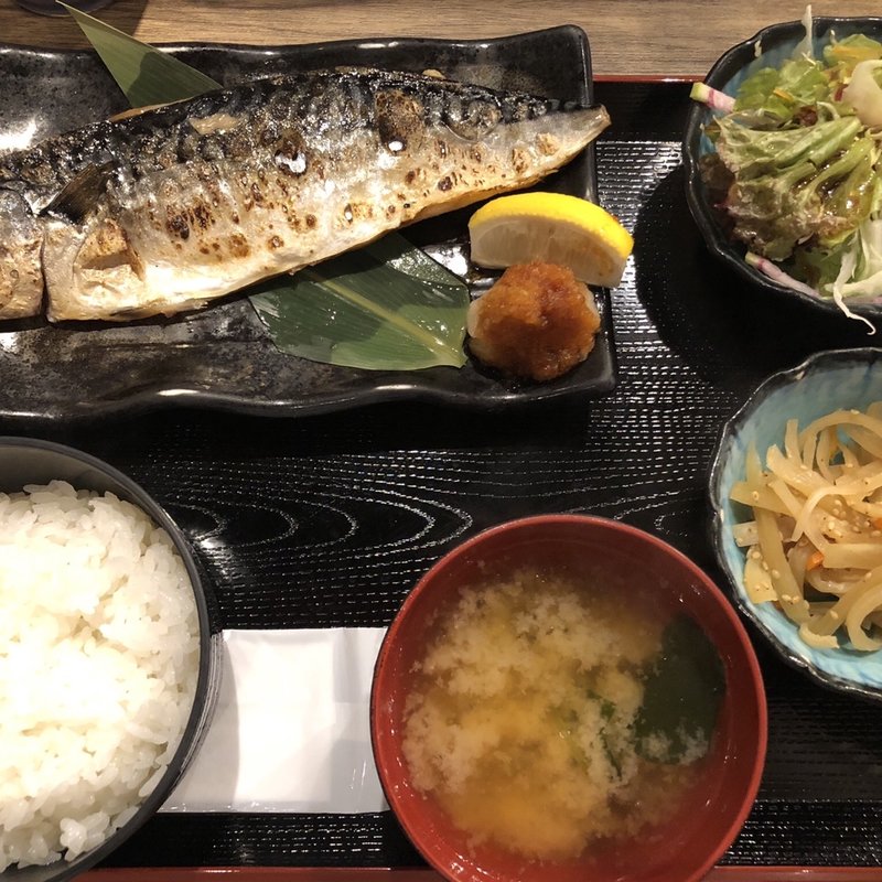 焼き魚定食（サバ）(とろ鮪　人形町店)