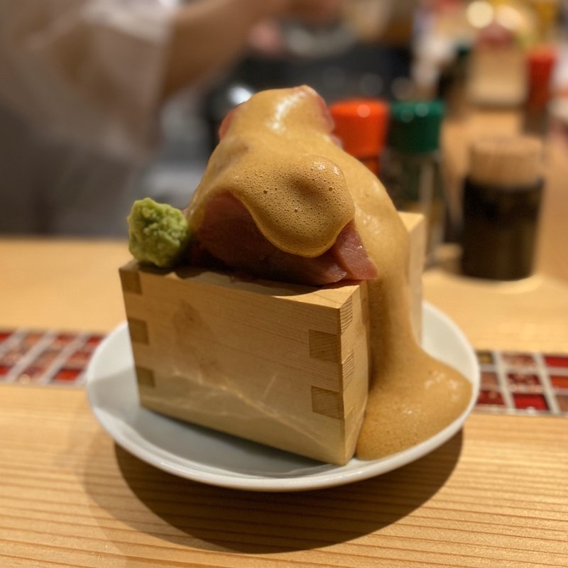 鮪の中落ちと本マグロの刺身盛り(ナミヨセ2117)