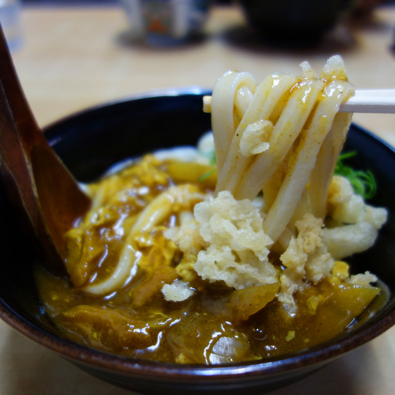 カレー南蛮(冷)(博多さぬきうどん 渡辺通店)