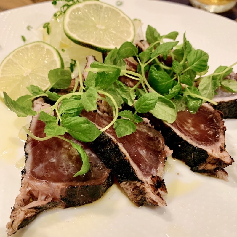 高知産カツオの藁焼き(文世食堂)