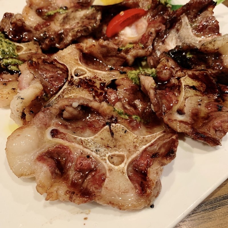 牛テール肉のスライス焼き(文世食堂)