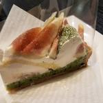 抹茶とイチジクのケーキ(カフェコムサ 池袋店)