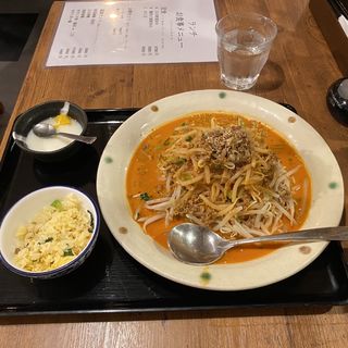 冷やし坦々麺セット(青松)