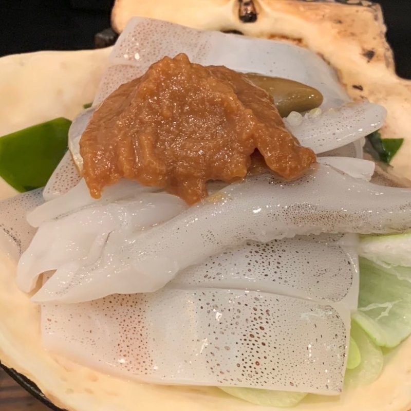 イカみそ貝焼き(三陸居酒屋 きりや 中ノ橋店 )