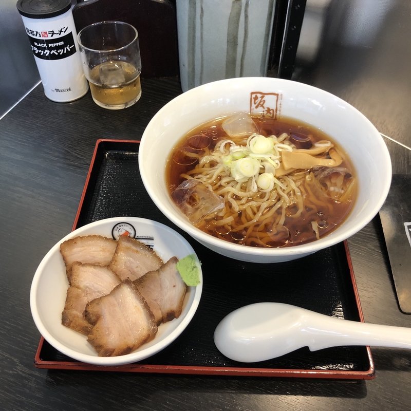 和風冷やしラーメン(喜多方ラーメン坂内 高円寺北口店)