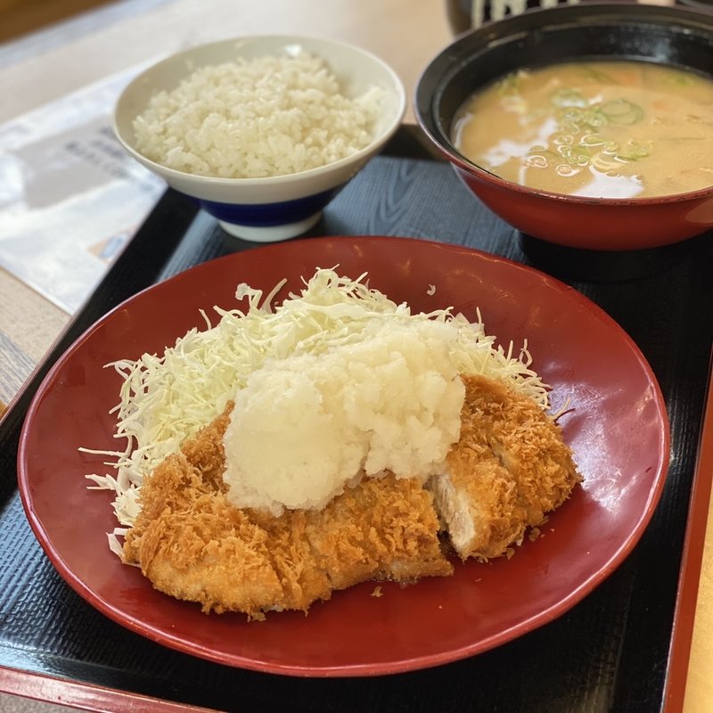 おろしカツ定食 とん汁（大）変更(かつや 長野七瀬店 )