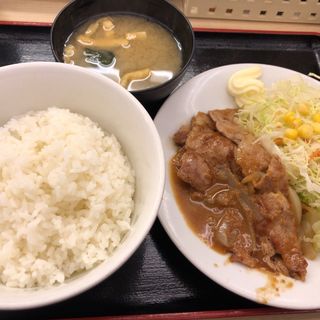 豚生姜焼き定食(松屋 大井町店 )