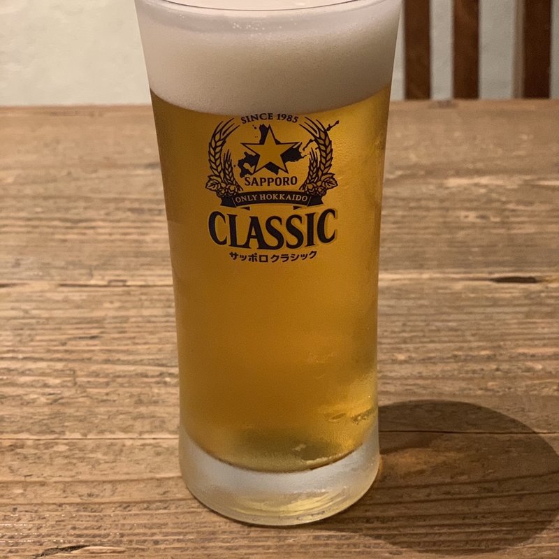 サッポロクラシック生(Rakkyo)