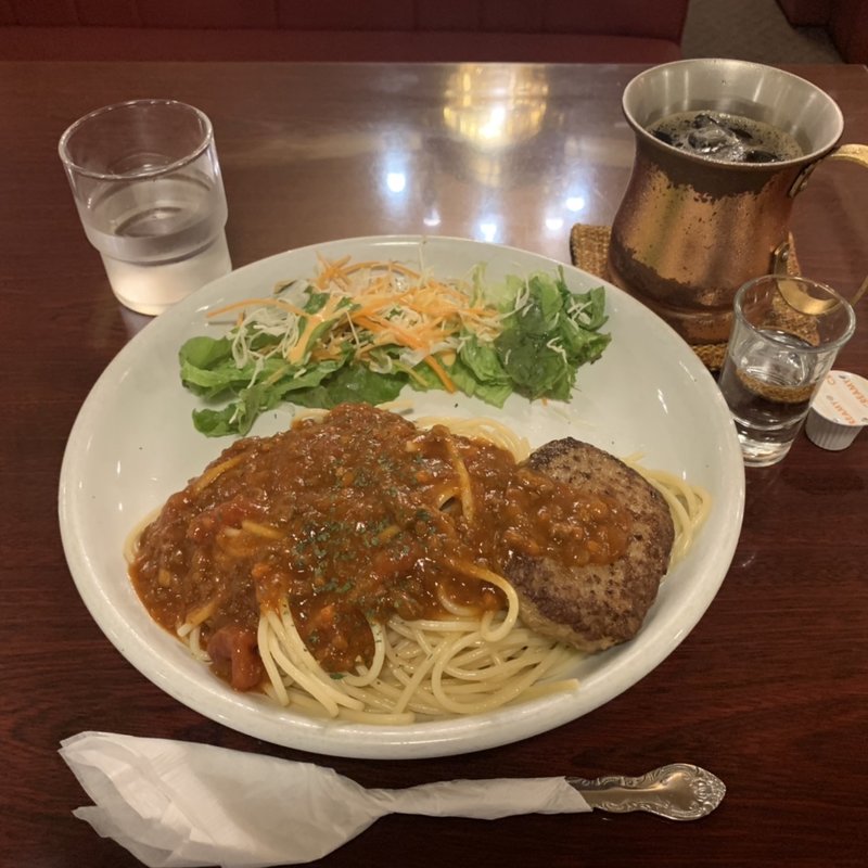 ミニハンバーグとミートランチ(純喫茶オリンピア)