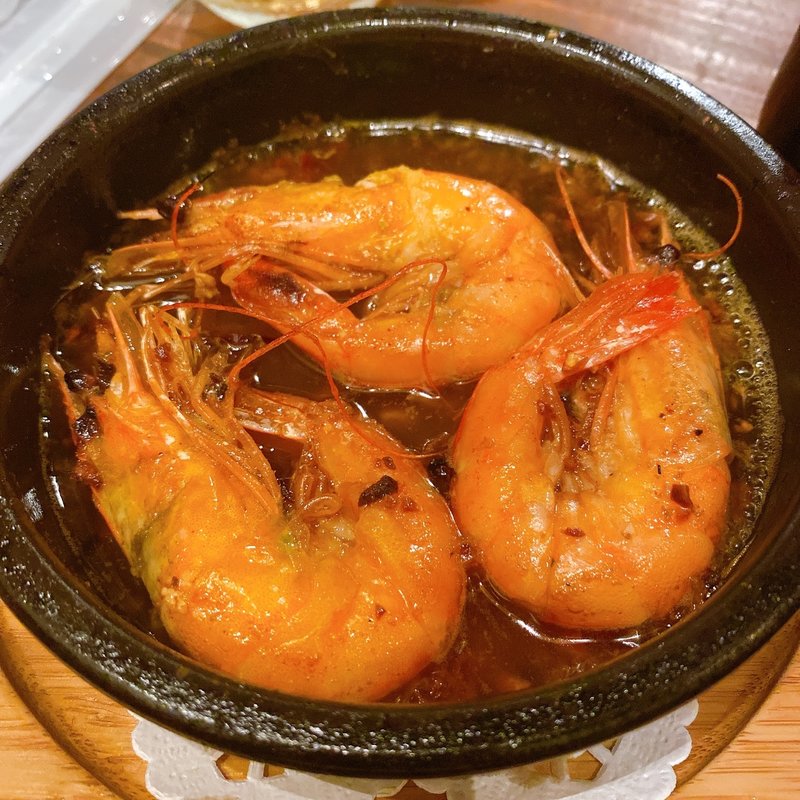 天使のエビのアヒージョ(シリミリ)