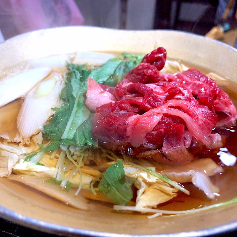 福島県産黒毛和牛の牛鍋(野地温泉ホテル )